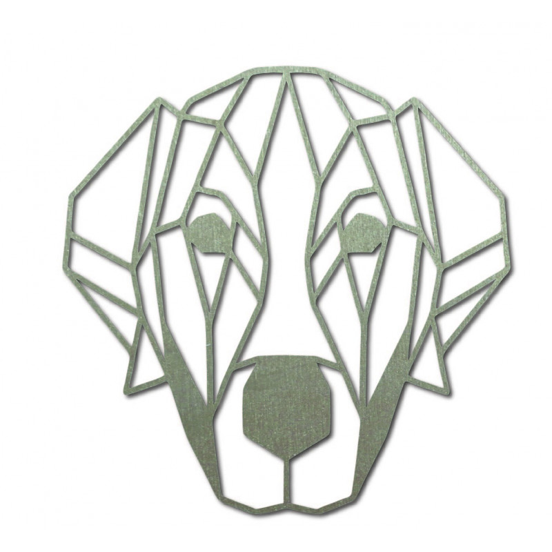 STYLESA nowoczesny obraz ścienny pies ze sklejki PR0229 HAFFF czarny