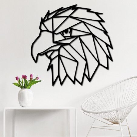 STYLE Rzeźbiony obraz   na ścianie orzeł geometryczne kształty PR0234 czarny STYLE Rzeźbiony obraz   na ścianie orzeł geometryczne kształty PR0234 czarny