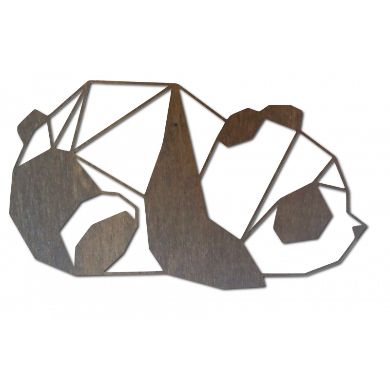 malowanie ścian brązową pandą