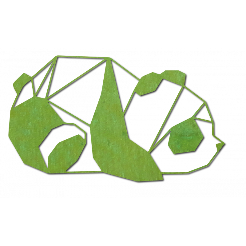 SENTOP Rzeźbiony obraz ścienny niedźwiedź PR0242 czarny