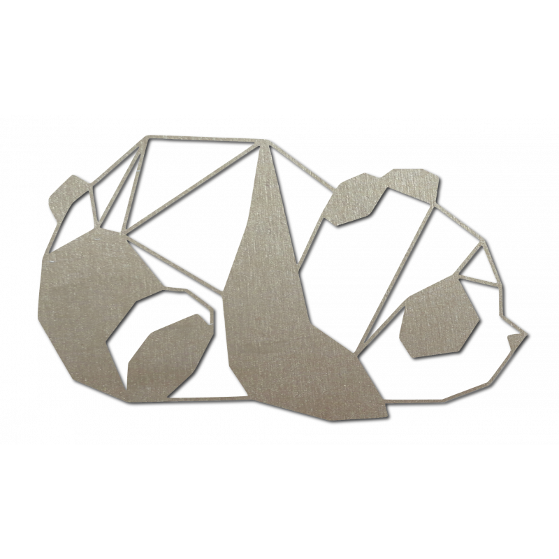 SENTOP Rzeźbiony obraz ścienny niedźwiedź PR0242 czarny