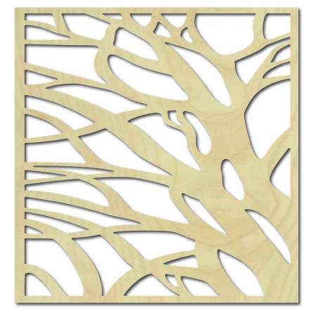 Rzeźbiony obraz ścienny ze sklejki drewnianej LASLO Rzeźbiony obraz ścienny ze sklejki drewnianej LASLO