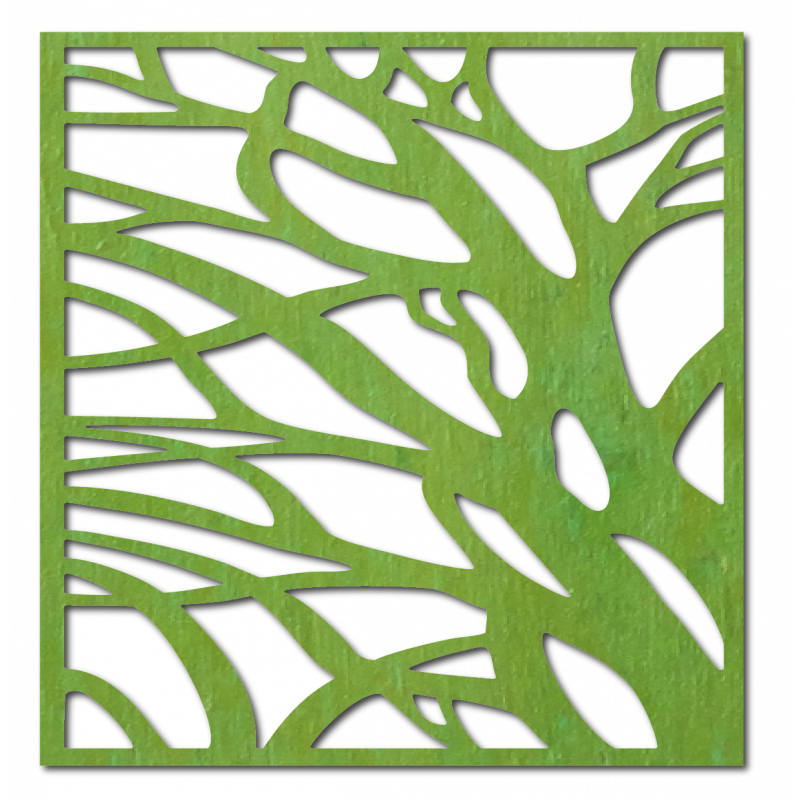 Rzeźbiony obraz ścienny ze sklejki drewnianej LASLO