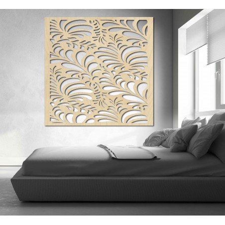 Rzeźbiony drewniany obraz ścienny ze sklejki kwiat LUPENE Rzeźbiony drewniany obraz ścienny ze sklejki kwiat LUPENE