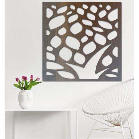 Rzeźbiony obraz na ścianie drewnianej sklejki kwiat LUSEKOJ