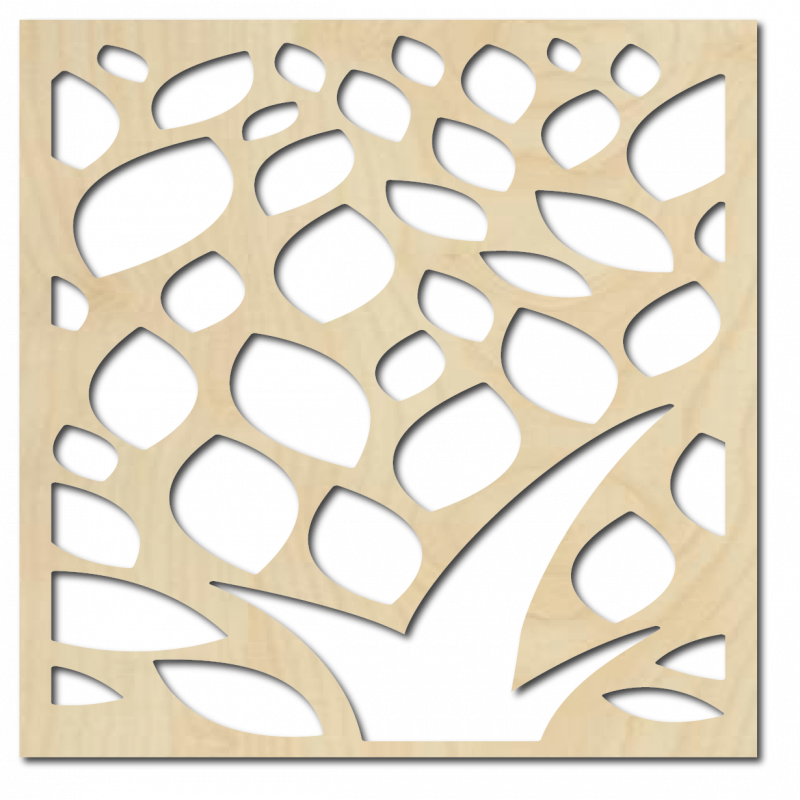 Rzeźbiony obraz na ścianie drewnianej sklejki kwiat LUSEKOJ