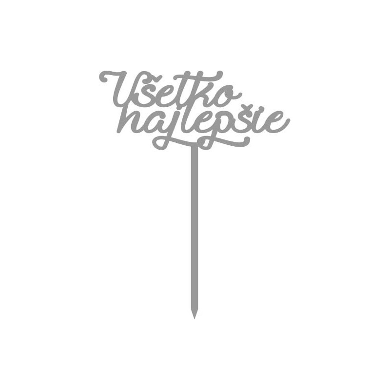 Plastikowy rowek na ciasto Wszystkiego najlepszego Wymiary 138 x 180 mm