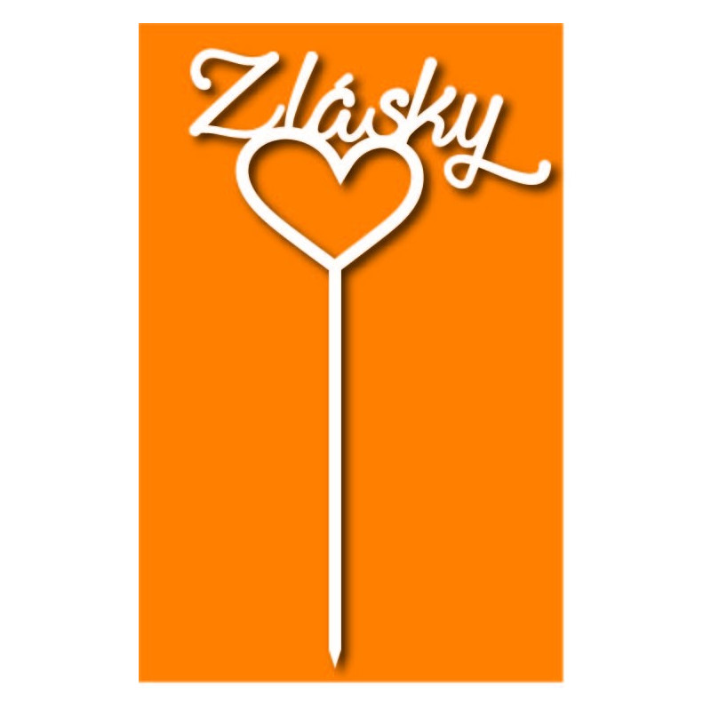 Plastikowa nakładka na tort miłosny Wymiar 130 x 180 mm