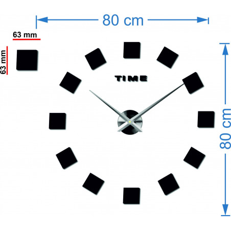 Zegary ścienne STAL NIERDZEWNA  3D