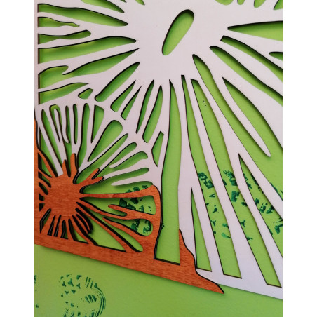 Rzeźbione malowidło ścienne - ALENKA