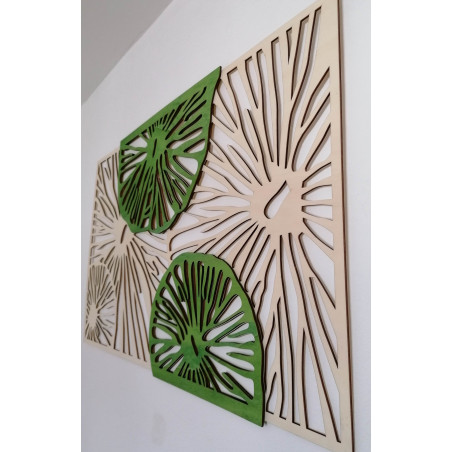 Rzeźbione drewniane drzewo ze sklejki, oryginalna topola