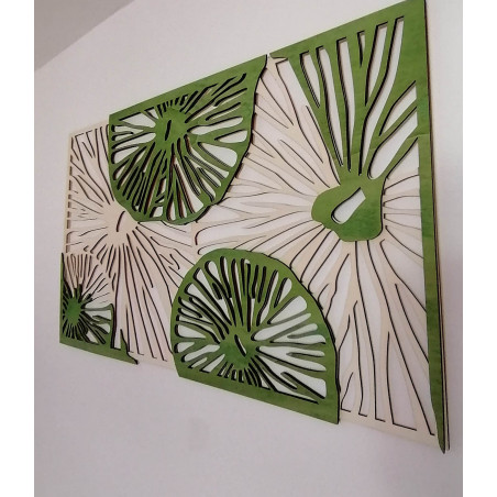 Rzeźbione drewniane drzewo ze sklejki, oryginalna topola