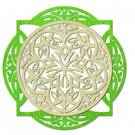 Drewniany obraz, elegancka dekoracja ścienna - FANTASIA