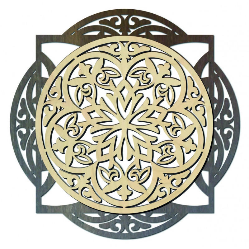 Drewniany obraz, elegancka dekoracja ścienna -...