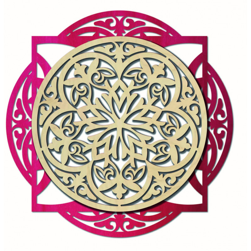 Drewniany obraz, elegancka dekoracja ścienna -...