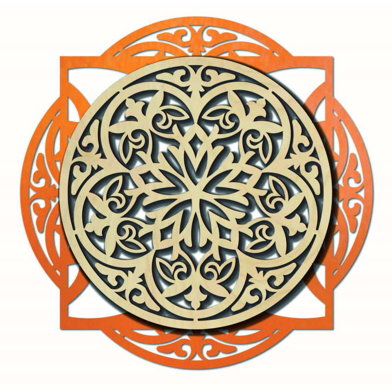 Drewniany obraz, elegancka dekoracja ścienna -...