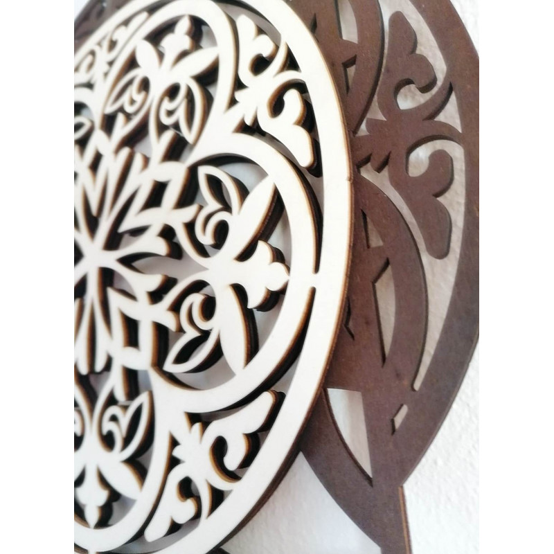 Urzekający obraz ścienny wykonany z drewnianej sklejki HAFFRA