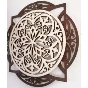 Urzekający obraz ścienny wykonany z drewnianej sklejki HAFFRA 2