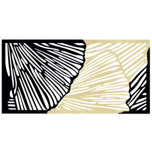 Gustowny obraz ścienny 3D wykonany ze sklejki, tylna część oryginalna topola, kolor przedniej części do wyboru 2