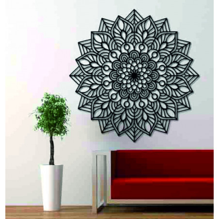 Drewniana mandala na ścianę harmoniczna energia - RANGE