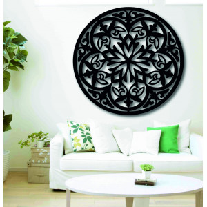 Magiczna drewniana mandala - obraz na ścianę