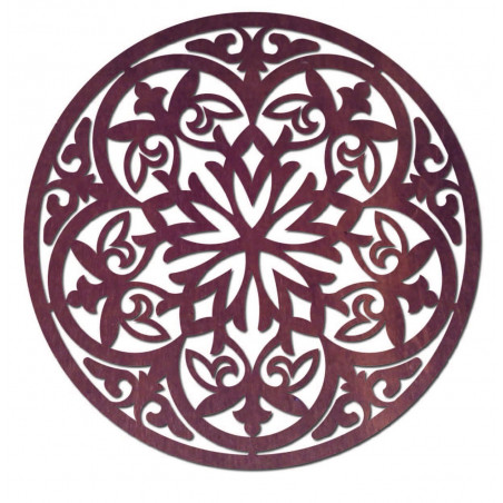 Magiczna drewniana mandala - obraz na ścianę