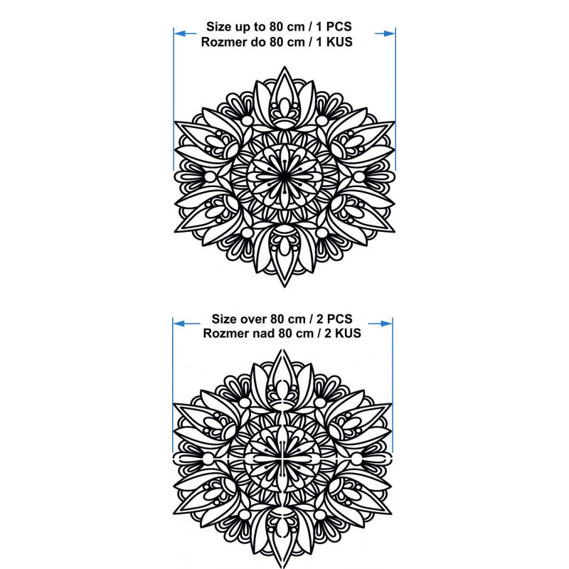 Nowoczesna mandala na ścianie - MONKA
