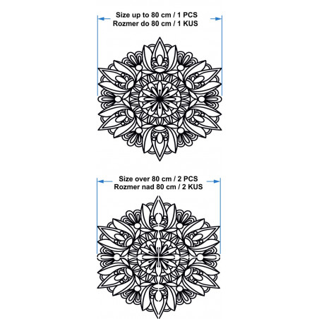 Nowoczesna mandala na ścianie - MONKA