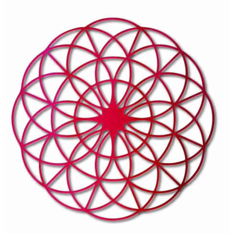 Magiczna drewniana mandala na ścianę - Koła I...