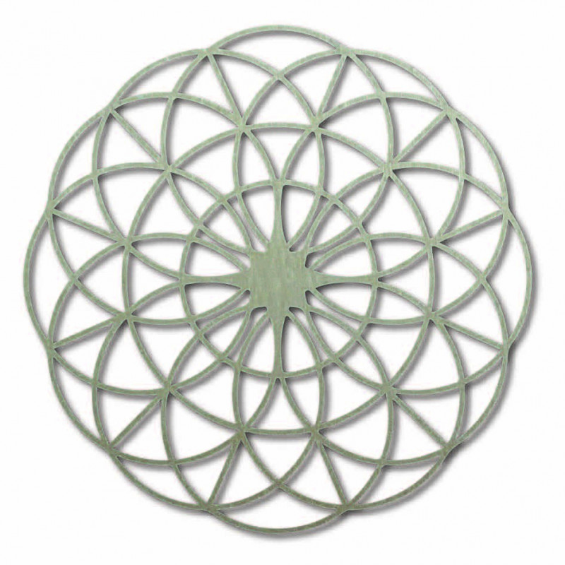 Magiczna drewniana mandala na ścianę - Koła I...