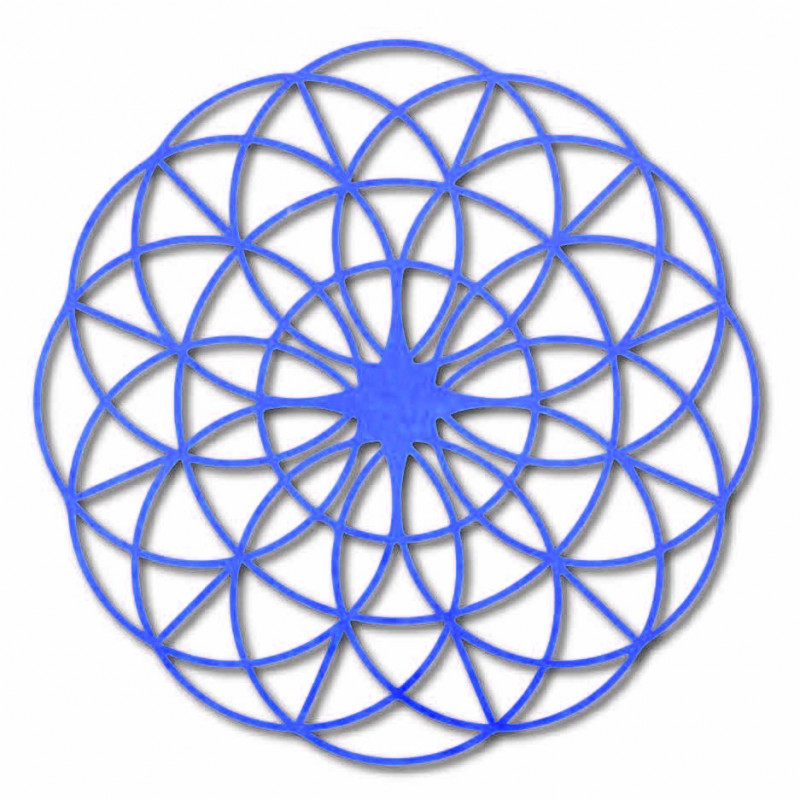 Magiczna drewniana mandala na ścianę - Koła I...