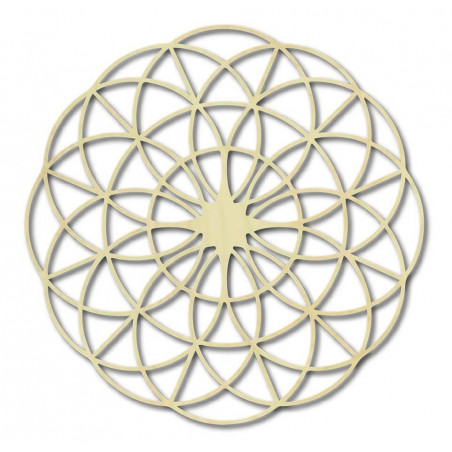 Magiczna drewniana mandala na ścianę - Koła I średnica FI 50, 60, 70, 80, 90, cm